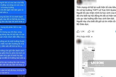 Quảng Trị xác minh thông tin giám thị ngồi chỉ bài cho con trai thầy hiệu trưởng