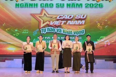 Cao su Điện Biên giành giải Nhất Hội diễn Văn nghệ ngành Cao su khu vực I - miền núi phía Bắc