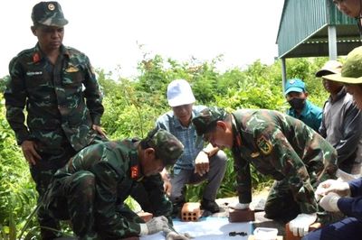 Thêm 2 hài cốt liệt sĩ được tìm thấy từ tin báo của người dân