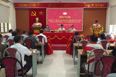 Tổ đại biểu số 13 HĐND tỉnh tiếp xúc cử tri sau Kỳ họp thứ 4 tại xã Bảo Lạc và Lý Bôn