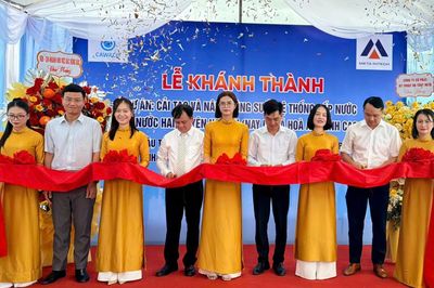Khánh thành Dự án cải tạo, nâng công suất hệ thống cấp nước Nước Hai xã Hòa An
