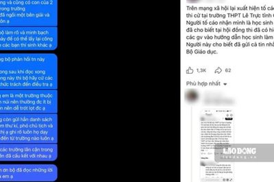 Con trai hiệu trưởng dự thi đúng phòng bị phản ánh tiêu cực tại một điểm thi THPT ở Quảng Trị, nhà trường nói gì?