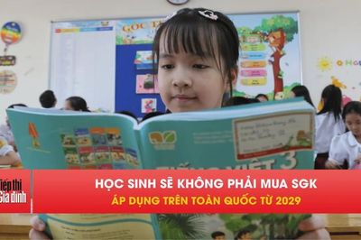 Chính thức: Học sinh cả nước được miễn phí sách giáo khoa từ 2029