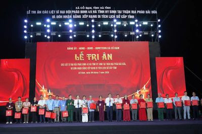 Hà Tĩnh: Tri ân các liệt sĩ Đại đội Pháo binh 45 tại trận địa Bãi Dừa