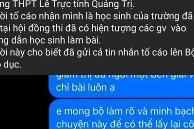 Hiệu trưởng ở Quảng Trị nói gì về phản ánh tiêu cực điểm thi tại trường?
