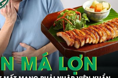Ăn má lợn, người đàn ông suýt mất mạng phải nhập viện khẩn
