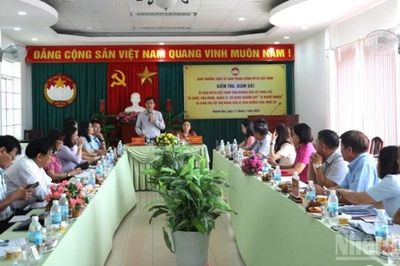 Đoàn công tác Ủy ban Trung ương Mặt trận tổ quốc Việt Nam kiểm tra công tác quản lý Quỹ Cứu trợ và Quỹ 'Vì người nghèo' tại Khánh Hòa