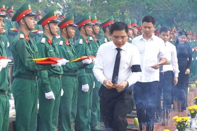 Đồng Nai: Trang trọng Lễ truy điệu, an táng 63 hài cốt liệt sĩ