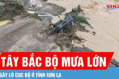 Tây Bắc bộ mưa lớn, gây lũ cục bộ ở tỉnh Sơn La