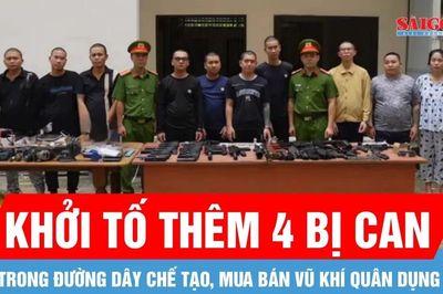 Khởi tố thêm 4 bị can trong đường dây chế tạo, mua bán vũ khí quân dụng