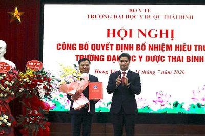 PGS.TS Nguyễn Duy Cường được bổ nhiệm Hiệu trưởng Trường ĐH Y Dược Thái Bình