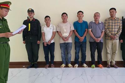 Lén san lấp bằng 800 tấn chất thải, 6 đối tượng bị Công an TPHCM bắt giữ