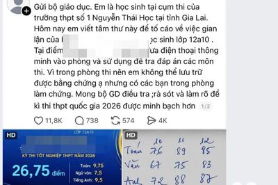 Gia Lai: Xác minh thông tin 'tâm thư' tố thí sinh gian lận kỳ thi tốt nghiệp THPT
