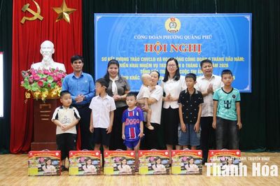 Công đoàn phường Quảng Phú đổi mới hoạt động, nâng cao hiệu quả chăm lo đoàn viên, người lao động