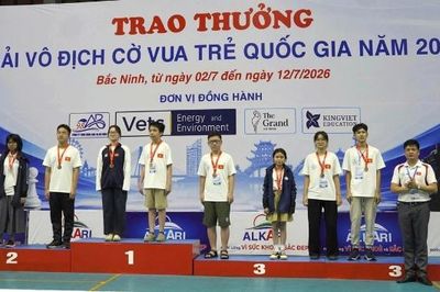 Bắc Ninh giành 23 huy chương tại Giải vô địch Cờ vua trẻ quốc gia 2026
