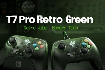 GameSir T7 Pro Retro Green: Tay cầm Xbox phong cách hoài cổ sở hữu công nghệ cần điều khiển TMR