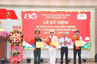 Lực lượng An ninh nhân dân xã Đại Lộc giữ bình yên cho quê hương