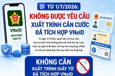 [Infographic] Từ 1-7-2026: Không được yêu cầu xuất trình căn cước đã tích hợp VNeIDI