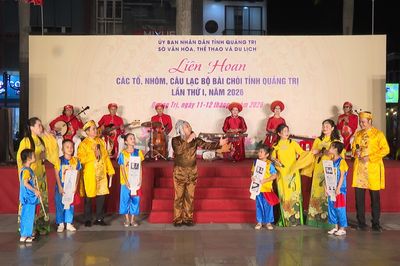 Khai mạc liên hoan các tổ, nhóm, câu lạc bộ Bài chòi tỉnh Quảng Trị lần thứ I, năm 2026