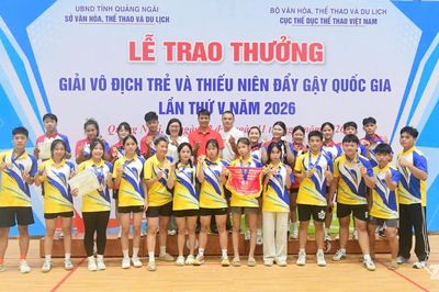 Giải Vô địch trẻ và Thiếu niên đẩy gậy quốc gia năm 2026: Thái Nguyên đứng thứ Nhì toàn đoàn