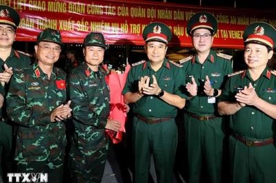 Đoàn cứu hộ, cứu nạn Việt Nam trở về nước, hoàn thành nhiệm vụ tại Venezuela
