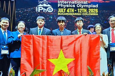 5/5 học sinh Việt Nam đoạt huy chương Olympic Vật lí quốc tế lần thứ 56