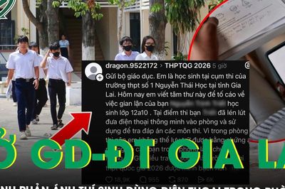 Gia Lai xác minh thông tin thí sinh bị phản ánh mang điện thoại vào phòng thi tra đáp án