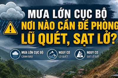 Mưa lớn cục bộ - Nơi nào cần đề phòng lũ quét, sạt lở?