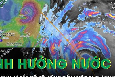 Bão Ba Vì tăng tốc áp sát đất liền, gây mưa lớn tới 1.000 mm, vùng biển nước ta bị ảnh hưởng