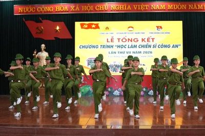 Lan tỏa hình ảnh đẹp của người chiến sĩ Công an đến thế hệ trẻ Cao Bằng