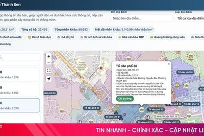 Phường Thành Sen số hóa thông tin địa bàn trên 'bản đồ số'