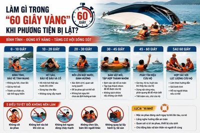 Làm gì trong '60 giây vàng' khi ca nô, tàu du lịch bị lật?