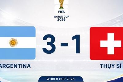 Argentina thắng Thụy Sĩ 3-1 nghẹt thở, tiến vào bán kết gặp Anh