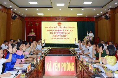 HĐND xã Yên Phong thông qua chủ trương thành lập phường Yên Phong