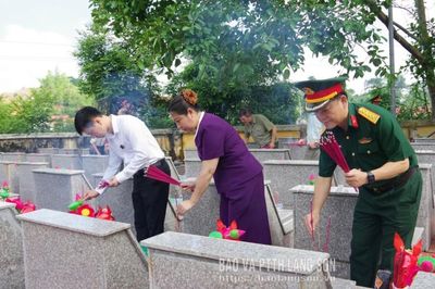 Phường Kỳ Lừa phối hợp tổ chức Lễ an mộ các anh hùng liệt sĩ