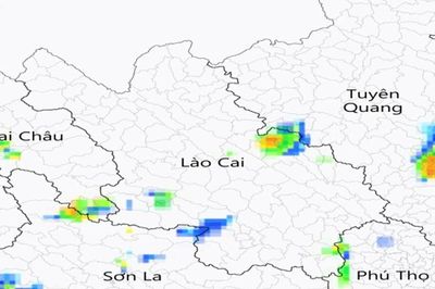 Lào Cai cảnh báo dông, lốc, sét, mưa đá và mưa lớn cục bộ trong vài giờ tới