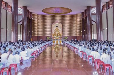Trang nghiêm khóa tu Ngày an lạc kỳ 2 ở Học viện Phật giáo VN tại TP.HCM