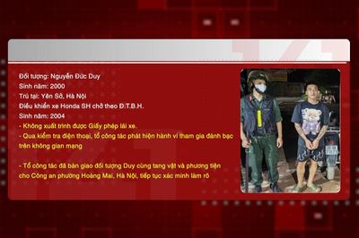 141 bắt quả tang đối tượng đánh bạc qua mạng
