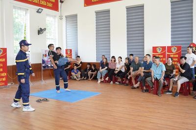 Huấn luyện, bồi dưỡng nghiệp vụ phòng cháy, chữa cháy và cứu nạn, cứu hộ cho gần 100 học viên