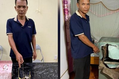Lẻn vào nhà người quen, đục két sắt lấy trộm 1 cây vàng