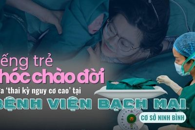 Tiếng trẻ khóc chào đời giữa 'thai kỳ nguy cơ cao' tại Bệnh viện Bạch Mai cơ sở Ninh Bình