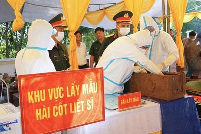 Thái Nguyên triển khai lấy mẫu ADN 28 hài cốt liệt sĩ chưa xác định danh tính