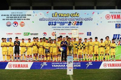 Sông Lam Nghệ An lần thứ 11 vô địch giải U13 quốc gia
