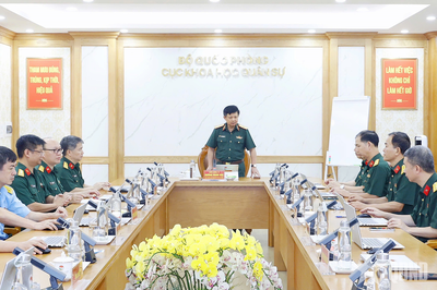 Cục Khoa học quân sự (Bộ Quốc phòng): Đẩy mạnh chuyển đổi số trong xét duyệt, nghiệm thu đề tài khoa học quân sự