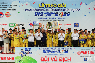 Sông Lam Nghệ An vô địch giải bóng đá U13 toàn quốc 2026