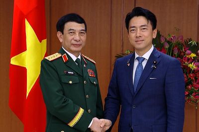 Bộ trưởng Quốc phòng Nhật Bản chủ trì lễ đón Đại tướng Phan Văn Giang
