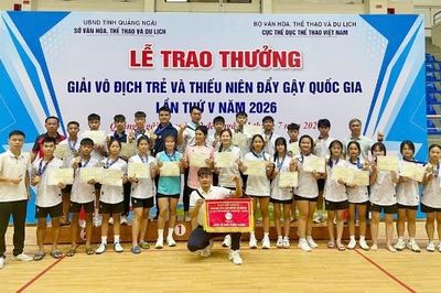 Bắc Ninh xếp thứ Nhất toàn đoàn tại Giải Vô địch trẻ và Thiếu niên đẩy gậy quốc gia năm 2026