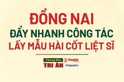 [Chuỗi Infographic] Tháng Bảy tri ân: Đồng Nai đẩy nhanh công tác lấy mẫu hài cốt liệt sĩ
