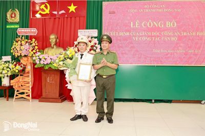 Công an thành phố Đồng Nai điều động, bổ nhiệm Trưởng Công an phường Trảng Bom