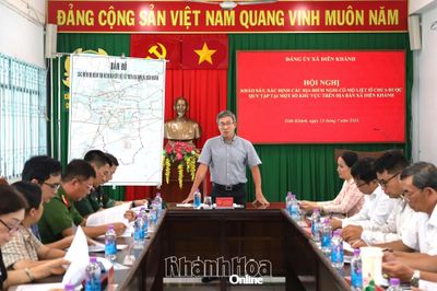 Xã Diên Khánh tổ chức khảo sát, xác định các khu vực tìm kiếm, quy tập hài cốt liệt sĩ